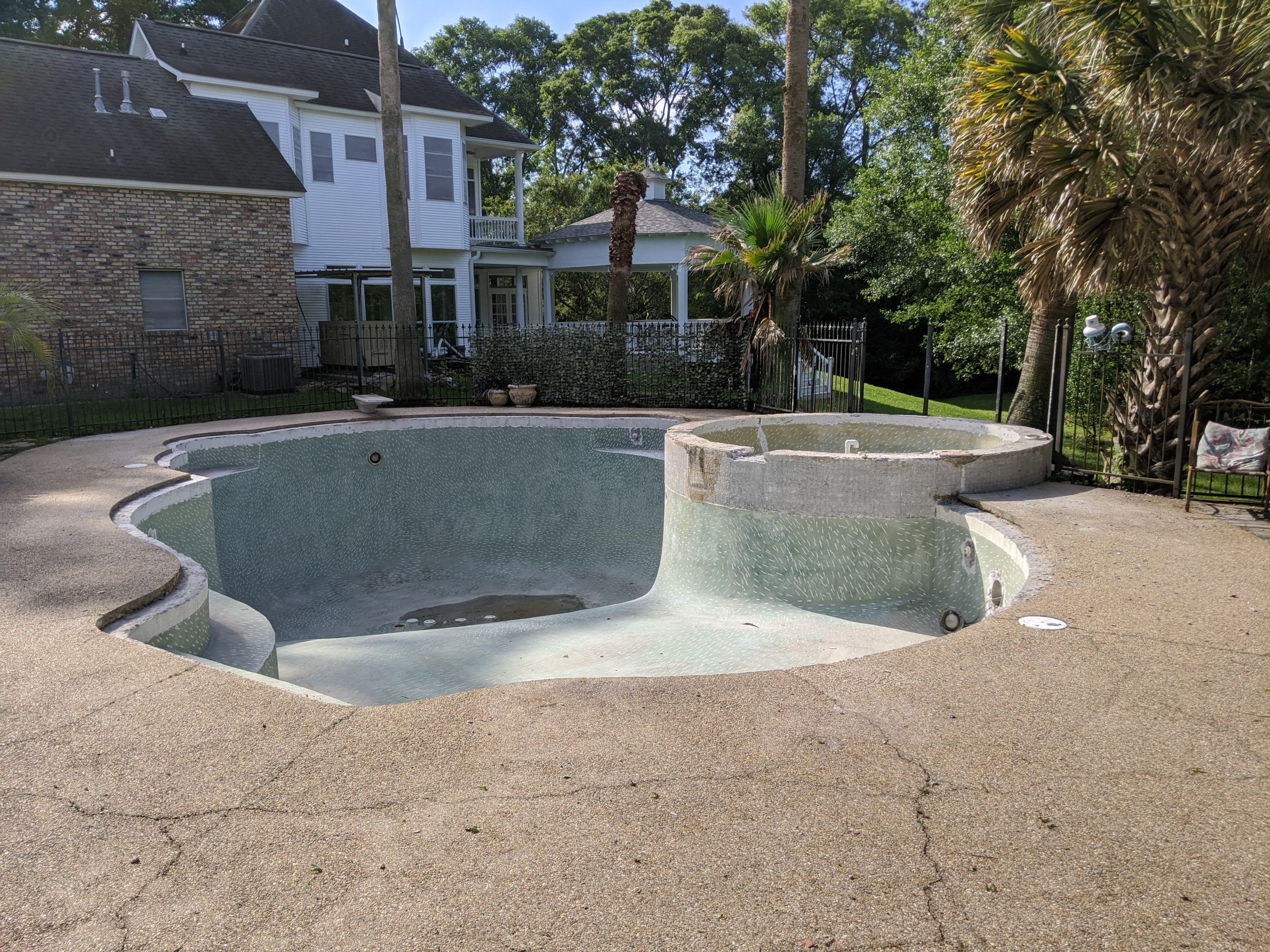 Pool after the demo process. Ready for coping and tile. 